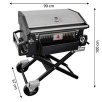 kamado grilis - KAMADO GRILIS 139x57x100 cm su ketaus grotelėmis - 18 nuotrauka