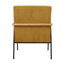 senukai foteliai - Fotelis Home4you Jade 85461, geltonas, 63 cm x 75.5 cm x 85.5 cm - 3 nuotrauka