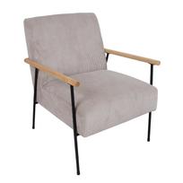 senukai foteliai - Fotelis Home4you Jade 85460, pilkas, 63 cm x 75.5 cm x 85.5 cm - 2 nuotrauka