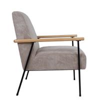 senukai foteliai - Fotelis Home4you Jade 85460, pilkas, 63 cm x 75.5 cm x 85.5 cm - 4 nuotrauka