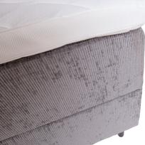 lovos 120 x200 - Home4you LAARA kontinentinė lova, 120x200 cm, pilka (Grey), su čiužiniu, su grotelėmis - 5 nuotrauka