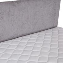 lovos 120 x200 - Home4you LAARA kontinentinė lova, 120x200 cm, pilka (Grey), su čiužiniu, su grotelėmis - 8 nuotrauka