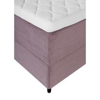 dvigule lova 140x200 - Lova Home4you Laara, 140 x 200 cm, rožinė, su čiužiniu, su grotelėmis - 4 nuotrauka