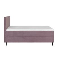 dvigule lova 140x200 - Lova Home4you Laara, 140 x 200 cm, rožinė, su čiužiniu, su grotelėmis - 8 nuotrauka
