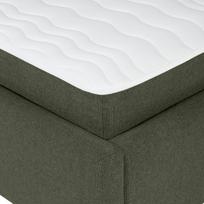 dvigule lova 160 - Lova Home4you Leena, 160 x 200 cm, žalia, su čiužiniu, su grotelėmis - 5 nuotrauka