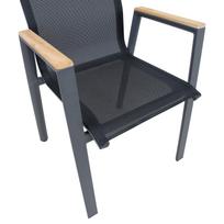 tamperis - Lauko kėdė Home4you Tampere, juoda, 56 cm x 63 cm x 90 cm - 2 nuotrauka