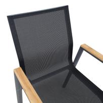 tamperis - Lauko kėdė Home4you Tampere, juoda, 56 cm x 63 cm x 90 cm - 3 nuotrauka