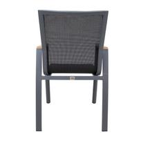 tamperis - Lauko kėdė Home4you Tampere, juoda, 56 cm x 63 cm x 90 cm - 4 nuotrauka