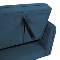 melyna sofa lova - Sofa-lova Home4you Visby, mėlyna, 200 x 88 cm x 93 cm - 3 nuotrauka