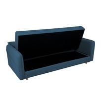 melyna sofa lova - Sofa-lova Home4you Visby, mėlyna, 200 x 88 cm x 93 cm - 8 nuotrauka