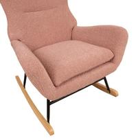supamas fotelis - Supamasis krėslas Home4you Romy 65428, rožinis, 80 cm x 69 cm x 96 cm - 2 nuotrauka