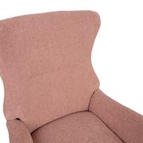 supamas fotelis - Supamasis krėslas Home4you Romy 65428, rožinis, 80 cm x 69 cm x 96 cm - 3 nuotrauka