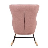 supamas fotelis - Supamasis krėslas Home4you Romy 65428, rožinis, 80 cm x 69 cm x 96 cm - 4 nuotrauka