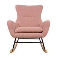 supamas fotelis - Supamasis krėslas Home4you Romy 65428, rožinis, 80 cm x 69 cm x 96 cm - 6 nuotrauka