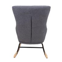 supamas fotelis - Supamasis krėslas Home4you Romy 65427, pilkas, 80 cm x 69 cm x 96 cm - 4 nuotrauka