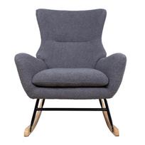 supamas fotelis - Supamasis krėslas Home4you Romy 65427, pilkas, 80 cm x 69 cm x 96 cm - 6 nuotrauka