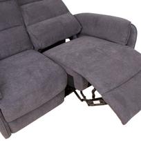 sofa senukai - Sofa Home4you Bowers 2-vietė, pilka (Grey) - 3 nuotrauka