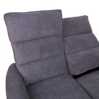 sofa senukai - Sofa Home4you Bowers 2-vietė, pilka (Grey) - 4 nuotrauka