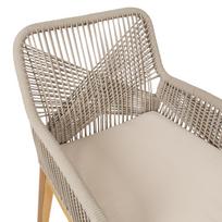 senukai kedes - Valgomojo kėdė Home4you Florida 48502, ruda/smėlio, 66.5 cm x 57.5 cm x 83 cm - 4 nuotrauka