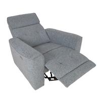 elektriniai foteliai - Fotelis reglaineris Home4you BOSCO, melsvai pilkas (Bluish Grey) - 3 nuotrauka
