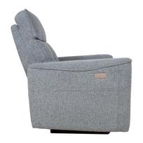 elektriniai foteliai - Fotelis reglaineris Home4you BOSCO, melsvai pilkas (Bluish Grey) - 6 nuotrauka