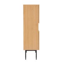 komoda 140 - Komoda Home4you Nate, ąžuolo/balta, 40 cm x 100 cm x 140 cm - 7 nuotrauka