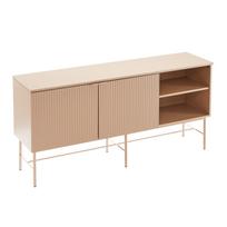 tv komoda - TV staliukas Home4you Sequence, smėlio, 158 cm x 40 cm x 75 cm - 3 nuotrauka