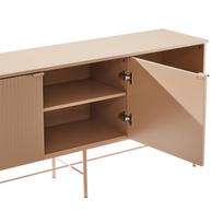 tv komoda - TV staliukas Home4you Sequence, smėlio, 158 cm x 40 cm x 75 cm - 5 nuotrauka