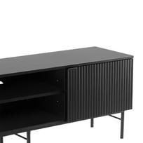 tv 150 cm - TV staliukas Home4you Sequence, juodas, 140 cm x 40 cm x 55 cm - 2 nuotrauka