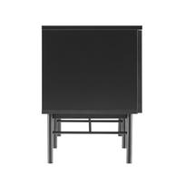 tv 150 cm - TV staliukas Home4you Sequence, juodas, 140 cm x 40 cm x 55 cm - 4 nuotrauka