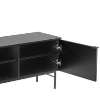 tv 150 cm - TV staliukas Home4you Sequence, juodas, 140 cm x 40 cm x 55 cm - 6 nuotrauka
