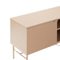 tv 150 cm - TV staliukas Home4you Sequence, kreminės spalvos, 140 cm x 40 cm x 55 cm - 5 nuotrauka