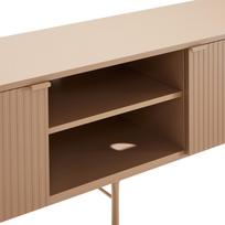 tv 150 cm - TV staliukas Home4you Sequence, kreminės spalvos, 140 cm x 40 cm x 55 cm - 7 nuotrauka