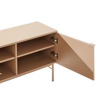 tv 150 cm - TV staliukas Home4you Sequence, kreminės spalvos, 140 cm x 40 cm x 55 cm - 8 nuotrauka