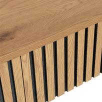 azuolo zieve - Kavos staliukas Home4you Hampton, ąžuolo, 120 cm x 60 cm x 40 cm - 3 nuotrauka