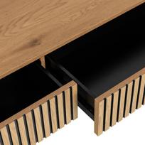azuolo zieve - Kavos staliukas Home4you Hampton, ąžuolo, 120 cm x 60 cm x 40 cm - 4 nuotrauka