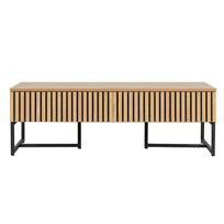 azuolo zieve - Kavos staliukas Home4you Hampton, ąžuolo, 120 cm x 60 cm x 40 cm - 6 nuotrauka