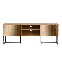 azuolo zieve - TV staliukas Home4you Hampton, ąžuolo, 160 cm x 40 cm x 60 cm - 4 nuotrauka