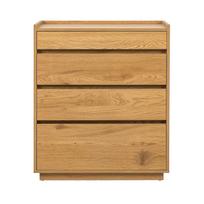 azuolo zieve - Komoda Home4you Sacha 45138, ąžuolo, 75 x 40 cm x 89 cm, 1 vnt. - 10 nuotrauka