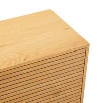 azuolo zieve - Komoda Home4you Line 45127, ąžuolo, 110 x 40 cm x 74 cm, 1 vnt. - 3 nuotrauka