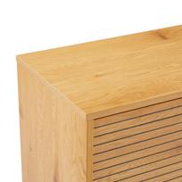 azuolo zieve - Komoda Home4you Line 45127, ąžuolo, 110 x 40 cm x 74 cm, 1 vnt. - 4 nuotrauka