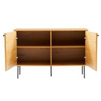 azuolo zieve - Komoda Home4you Line 45127, ąžuolo, 110 x 40 cm x 74 cm, 1 vnt. - 7 nuotrauka