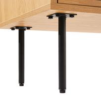 tv 150 cm - TV staliukas Home4you Line, ąžuolo/medžio, 150 cm x 40 cm x 50 cm - 4 nuotrauka
