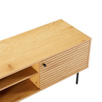 tv 150 cm - TV staliukas Home4you Line, ąžuolo/medžio, 150 cm x 40 cm x 50 cm - 6 nuotrauka