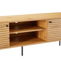 tv 150 cm - TV staliukas Home4you Line, ąžuolo/medžio, 150 cm x 40 cm x 50 cm - 7 nuotrauka