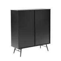 komoda 100 - Komoda Home4you Pixar 45085, juoda, 100 x 40 cm x 115 cm, 1 vnt. - 3 nuotrauka