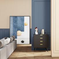 komoda 40 80 - Komoda Home4you Pixar 45083, juoda, 80 x 40 cm x 90 cm, 1 vnt. - 2 nuotrauka