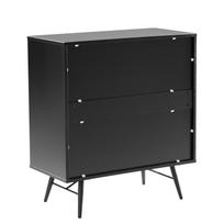 komoda 40 80 - Komoda Home4you Pixar 45083, juoda, 80 x 40 cm x 90 cm, 1 vnt. - 4 nuotrauka