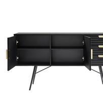 tv 150 cm - TV staliukas Home4you Pixar, juodas, 40 cm x 150 cm x 80 cm - 7 nuotrauka