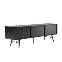 tv 150 cm - TV staliukas Home4you Pixar, juodas, 40 cm x 150 cm x 50 cm - 7 nuotrauka